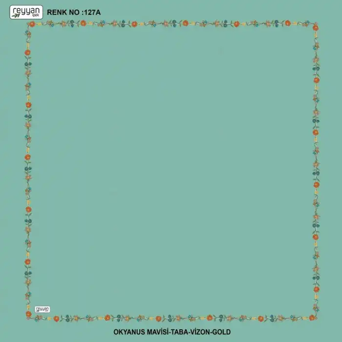 Reyyan İpek 100 cm Desenli Oyalık Yazma (ryyn-449-38)