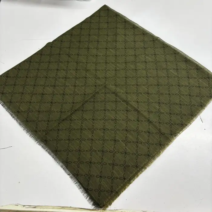 Pigment Baskılı Flamlı Eşarp -(PFE02-01)