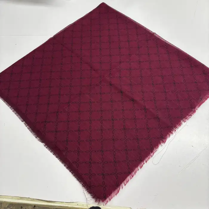 Pigment Baskılı Flamlı Eşarp -(PFE02-02)