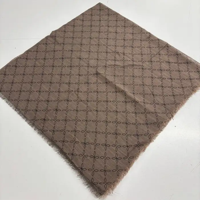 Pigment Baskılı Flamlı Eşarp -(PFE02-13)