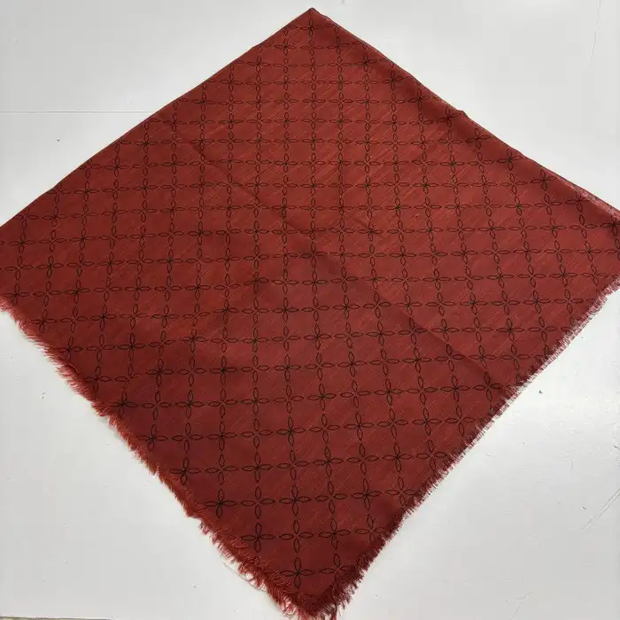 Pigment Baskılı Flamlı Eşarp -(PFE02-14)