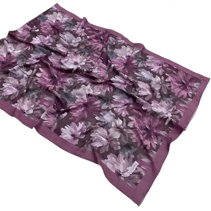 Desenli Bambu Kraş Şal -(DBK10-10)