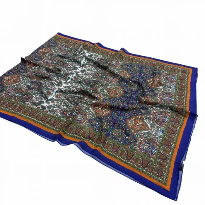Desenli Bambu Kraş Şal -(DBK12-03)