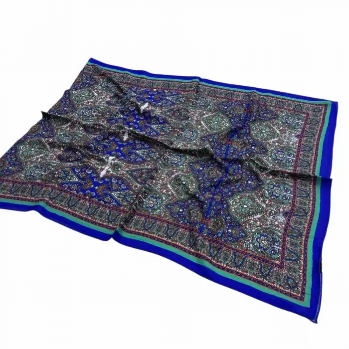 Desenli Bambu Kraş Şal -(DBK12-06)