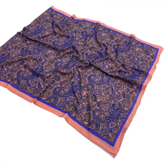 Desenli Bambu Kraş Şal -(DBK15-03)