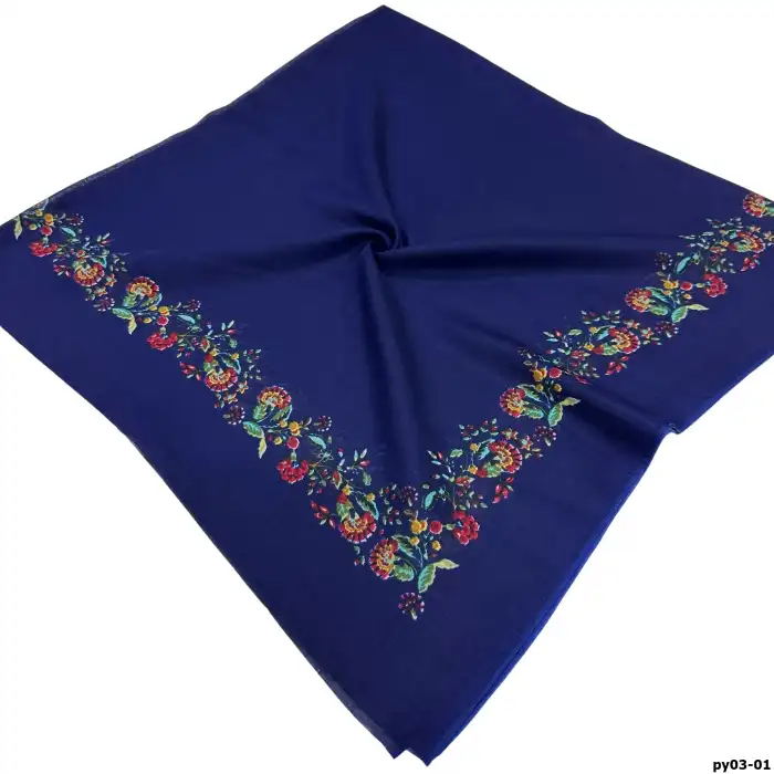 Altınel İpek Polyester Ortası Boş Oyalık Yazma 100 cm - (PY03-01)