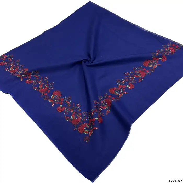 Altınel İpek Polyester Ortası Boş Oyalık Yazma 100 cm - (PY03-07)