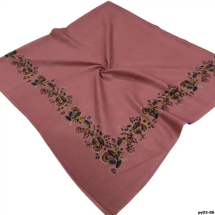 Altınel İpek Polyester Ortası Boş Oyalık Yazma 100 cm - (PY03-08)