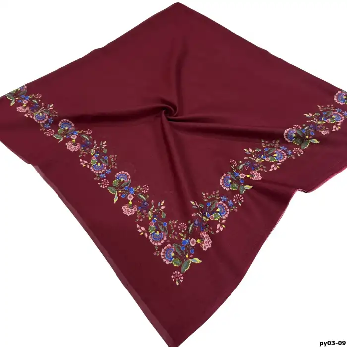 Altınel İpek Polyester Ortası Boş Oyalık Yazma 100 cm - (PY03-09)