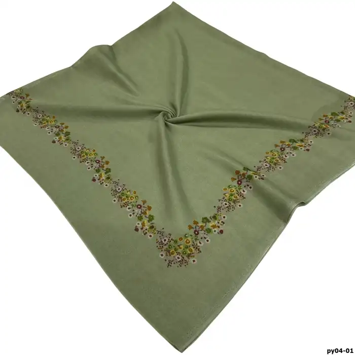 Altınel İpek Polyester Ortası Boş Oyalık Yazma 100 cm - (PY04-01)
