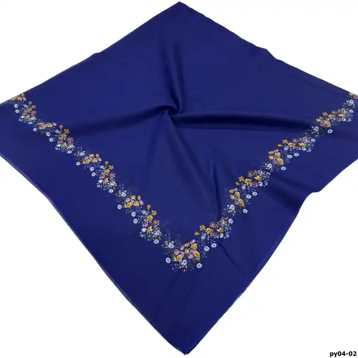 Altınel İpek Polyester Ortası Boş Oyalık Yazma 100 cm - (PY04-02)