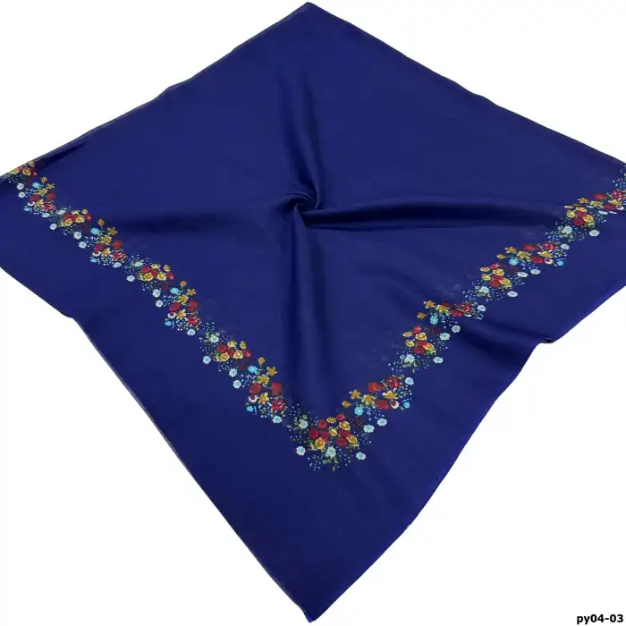 Altınel İpek Polyester Ortası Boş Oyalık Yazma 100 cm - (PY04-03)