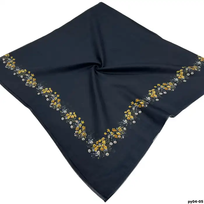 Altınel İpek Polyester Ortası Boş Oyalık Yazma 100 cm - (PY04-05)
