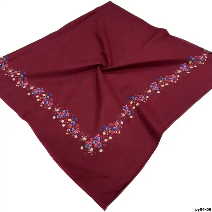 Altınel İpek Polyester Ortası Boş Oyalık Yazma 100 cm - (PY04-06)