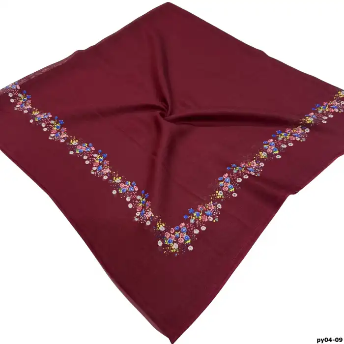 Altınel İpek Polyester Ortası Boş Oyalık Yazma 100 cm - (PY04-09)