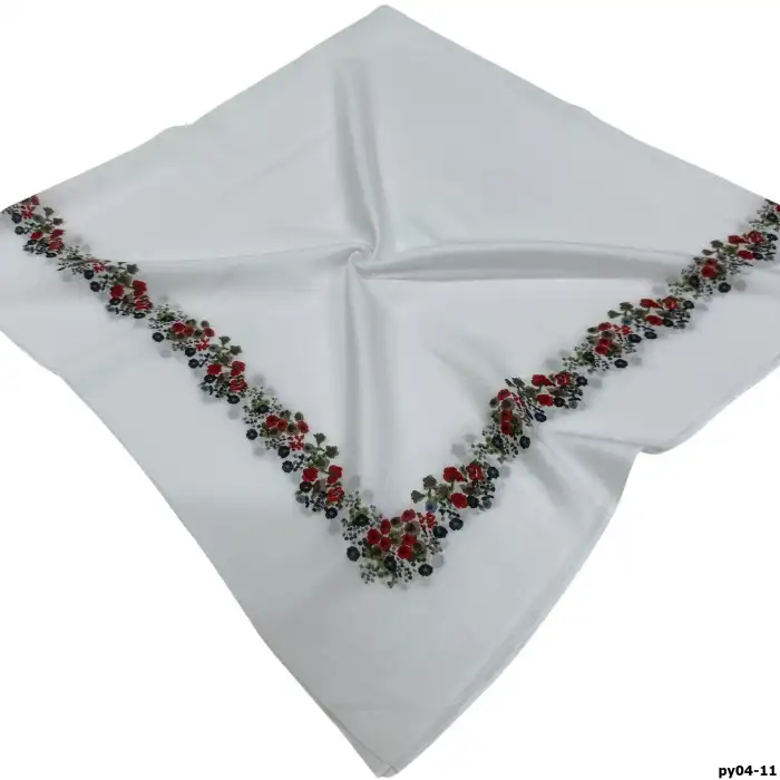 Altınel İpek Polyester Ortası Boş Oyalık Yazma 100 cm - (PY04-11)