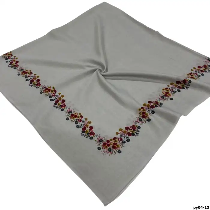 Altınel İpek Polyester Ortası Boş Oyalık Yazma 100 cm - (PY04-13)