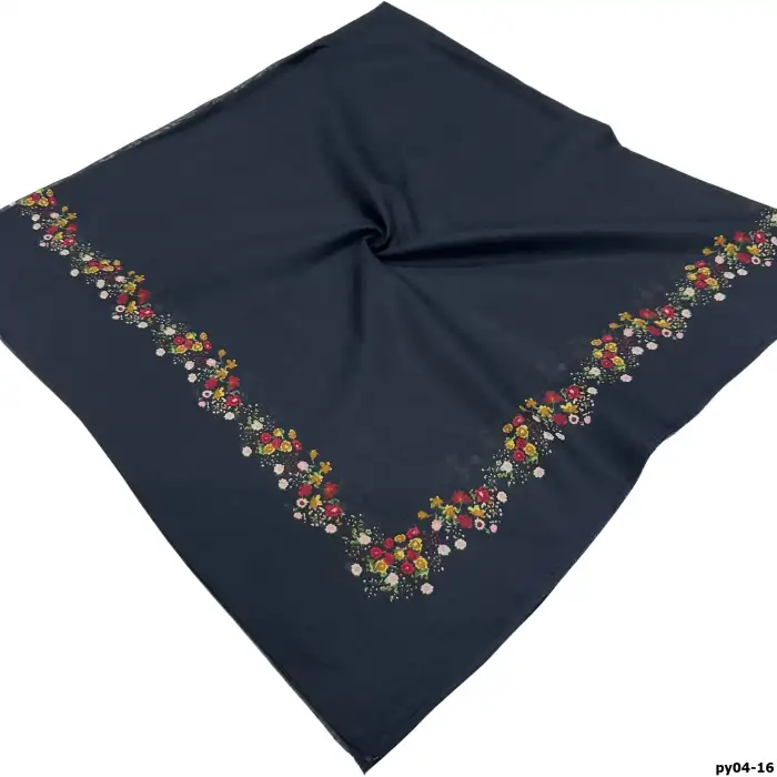 Altınel İpek Polyester Ortası Boş Oyalık Yazma 100 cm - (PY04-16)