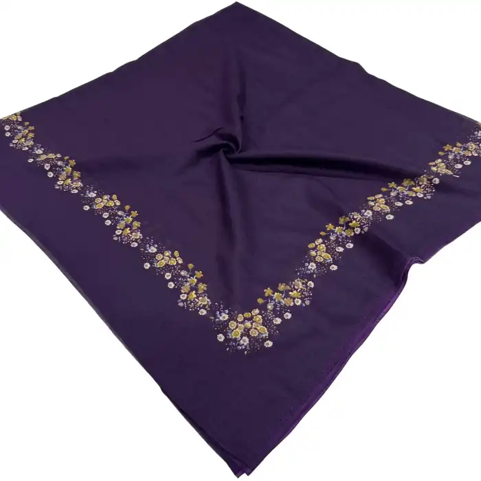 Altınel İpek Polyester Ortası Boş Oyalık Yazma 100 cm - (PY04-18)