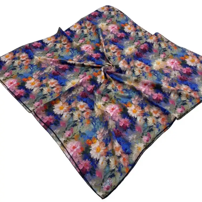 Bonjela El Dikişli Dijital Soft Eşarp-soft113-07