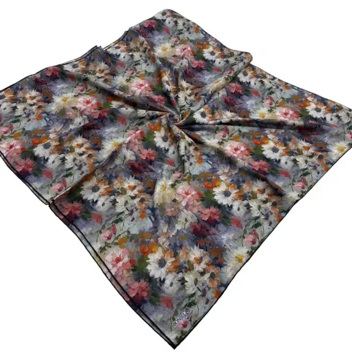 Bonjela El Dikişli Dijital Soft Eşarp-soft113-13