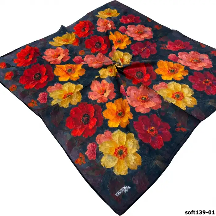 Bonjela El Dikişli Dijital Soft Eşarp-soft139-01