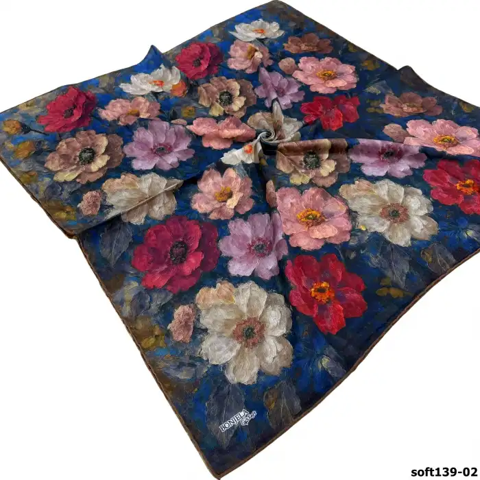 Bonjela El Dikişli Dijital Soft Eşarp-soft139-02