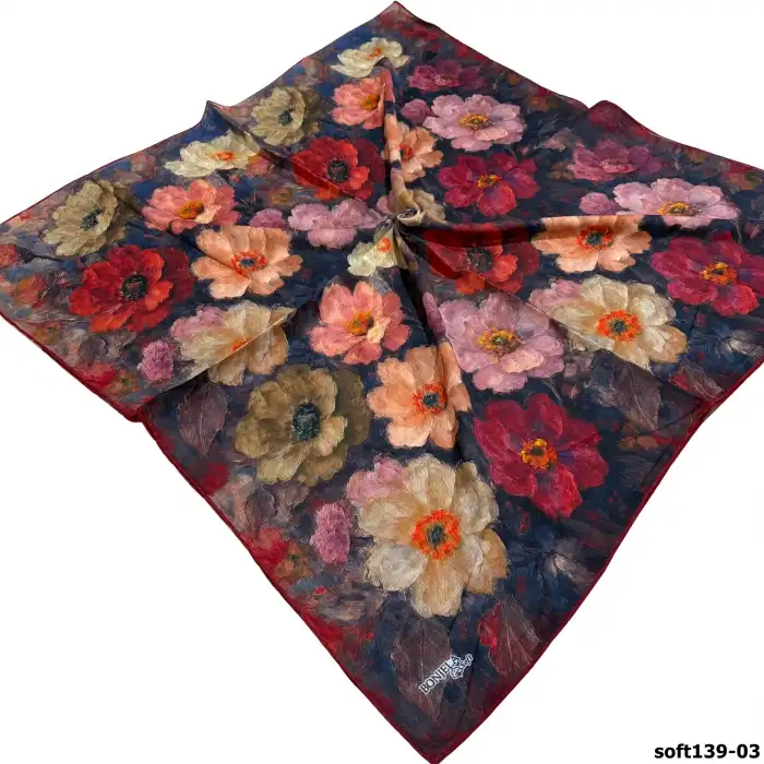 Bonjela El Dikişli Dijital Soft Eşarp-soft139-03