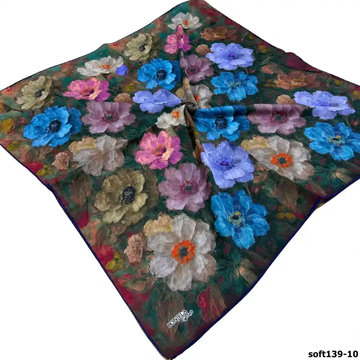 Bonjela El Dikişli Dijital Soft Eşarp-soft139-10