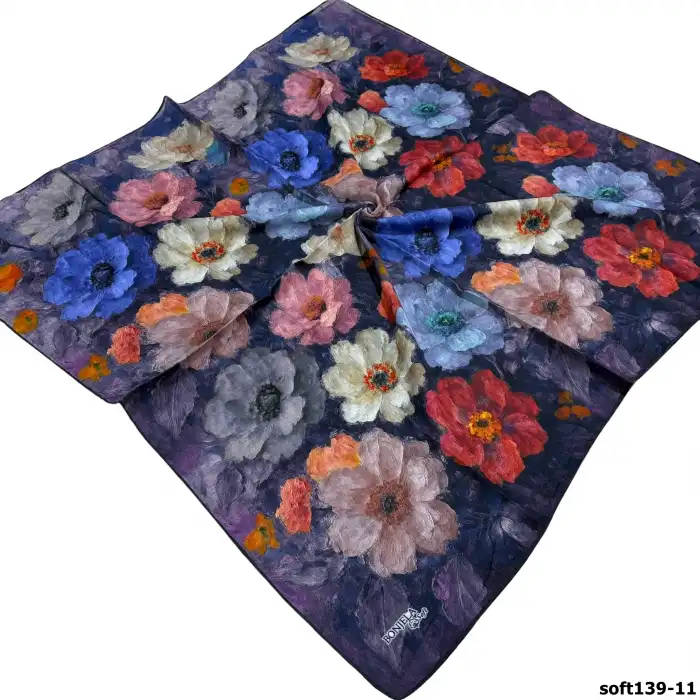 Bonjela El Dikişli Dijital Soft Eşarp-soft139-11
