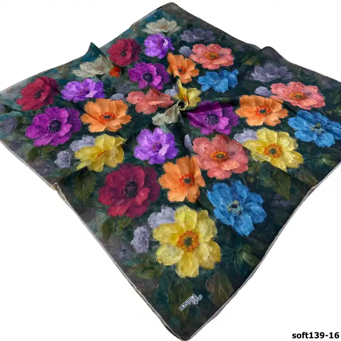 Bonjela El Dikişli Dijital Soft Eşarp-soft139-16