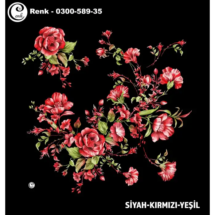Cenk 100 cm Desenli Oyalık Yazma (Cnk-589-35)