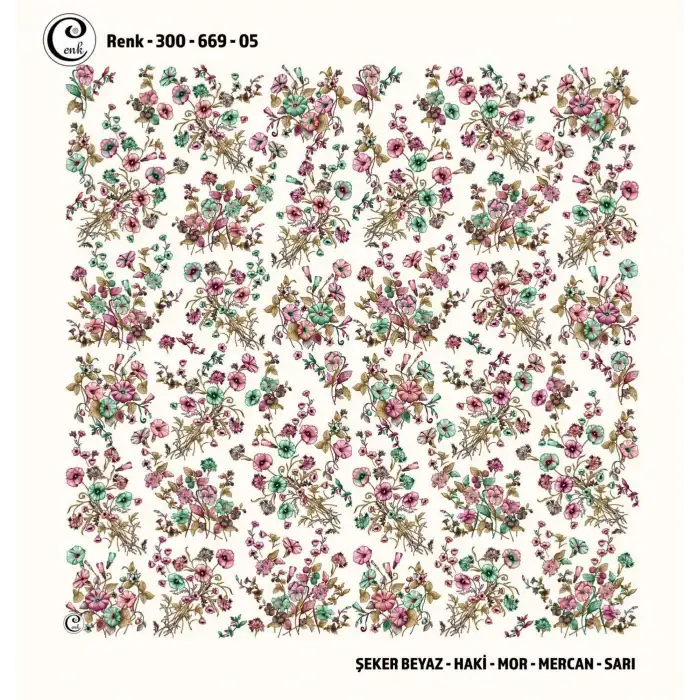 Cenk 100 cm Desenli Oyalık Yazma (Cnk-669-05)