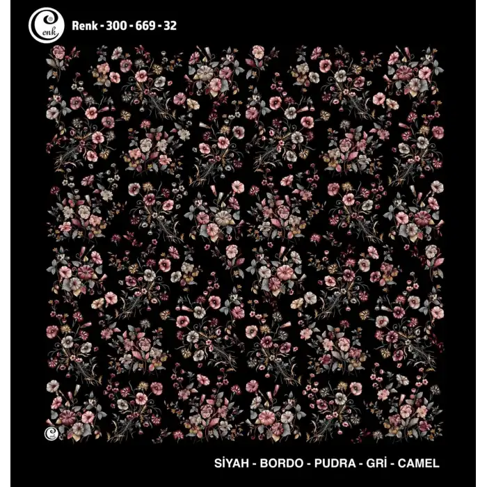 Cenk 100 cm Desenli Oyalık Yazma (Cnk-669-32)