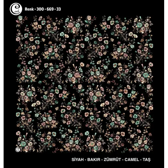 Cenk 100 cm Desenli Oyalık Yazma (Cnk-669-33)