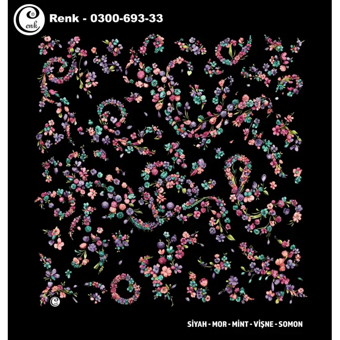 Cenk 100 cm Desenli Oyalık Yazma (Cnk-693-33)