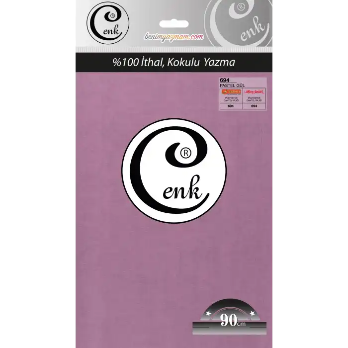 Cenk 90 Cm Düz Renk Pastel Gül Yazma (90cm-694)