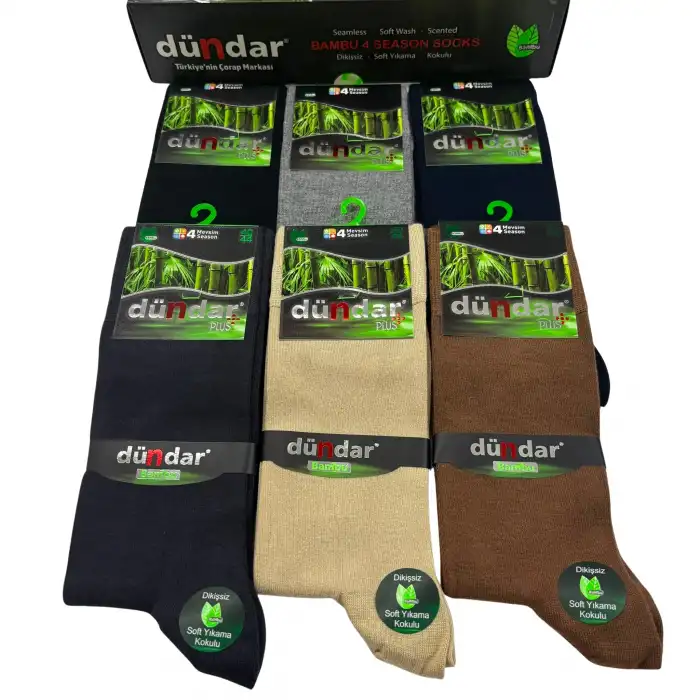 Dündar Erkek 4 Mevsim Çorap Karışık Renk 6lı (eb03-01)