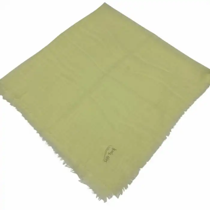 Kampanyalı Düz Flamlı Keten Eşarp Limon (Dzf106-02)