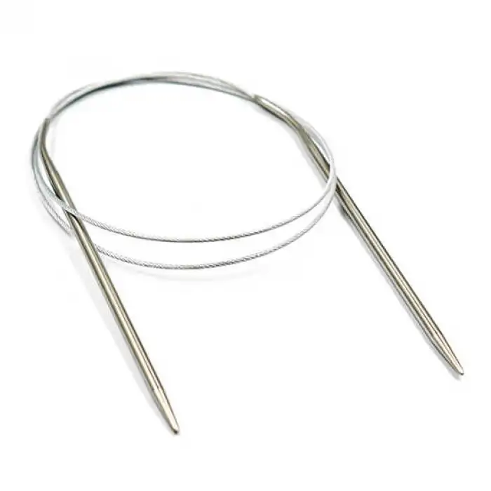 Nazarone Çelik Misinalı 100 cm Örgü Şiş No:4 (ab01-07)