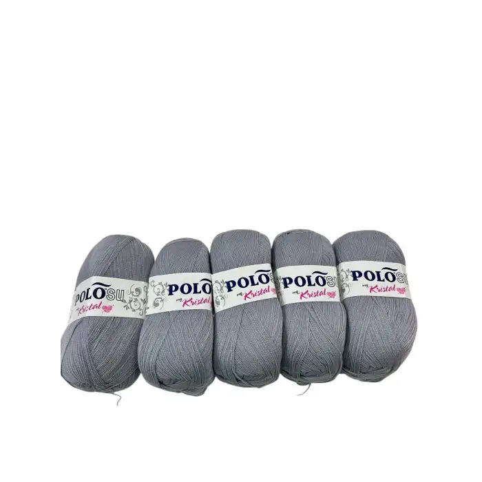 Polosu Kristal Lif İpi 5li Paket (Antrasit)-Psk01-10