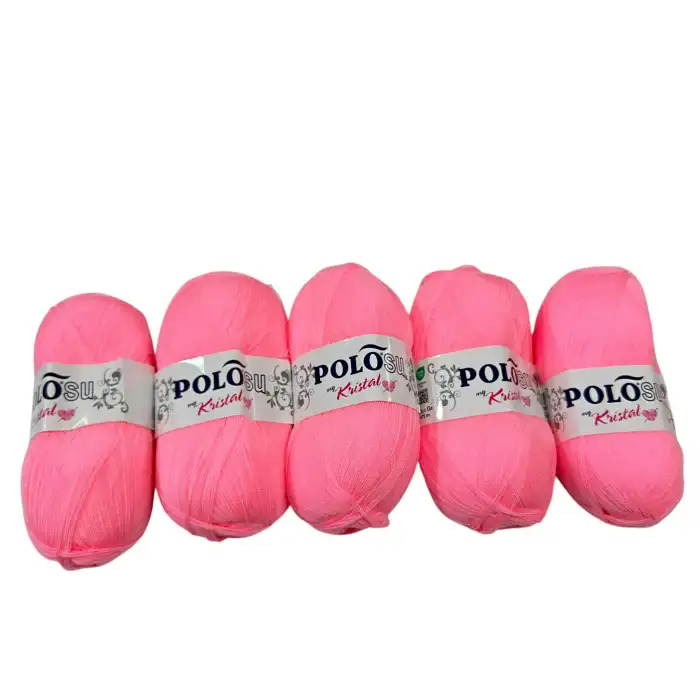 Polosu Kristal Lif İpi 5li Paket(Soft Pembe)-Psk01-28