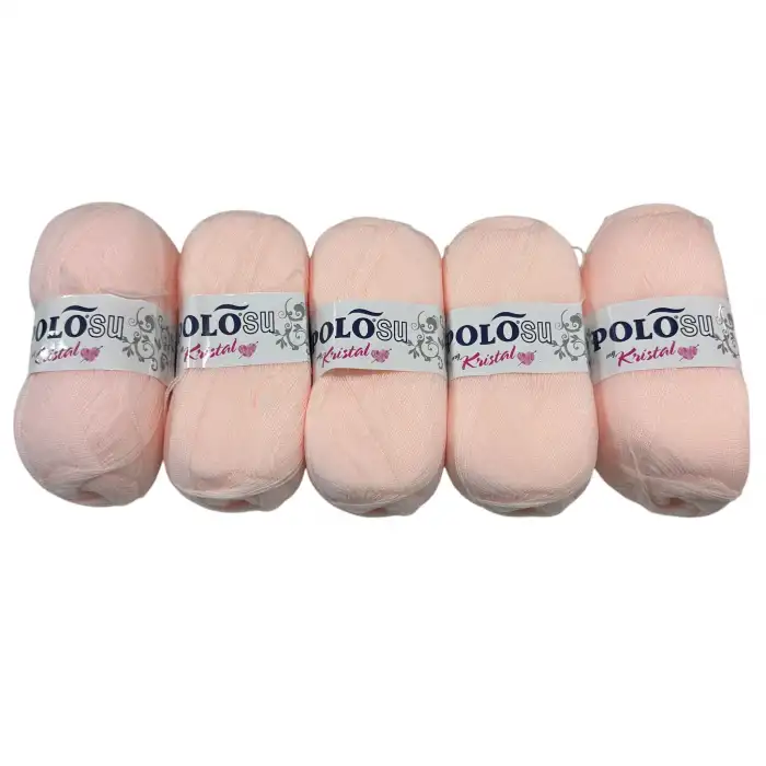 Polosu Kristal Lif İpi 5li Paket (Pudra)-Psk01-04