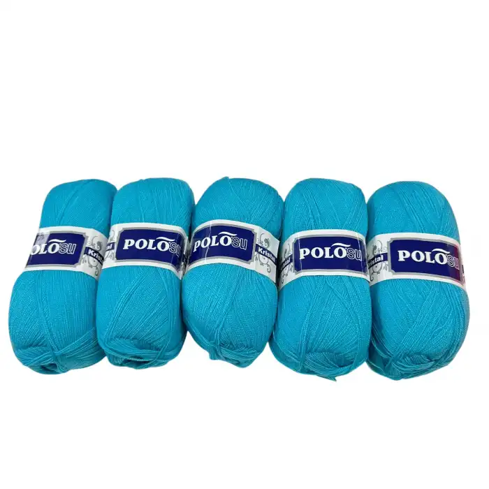 Polosu Kristal Lif İpi 5li Paket (Turkuaz)-Psk01-06