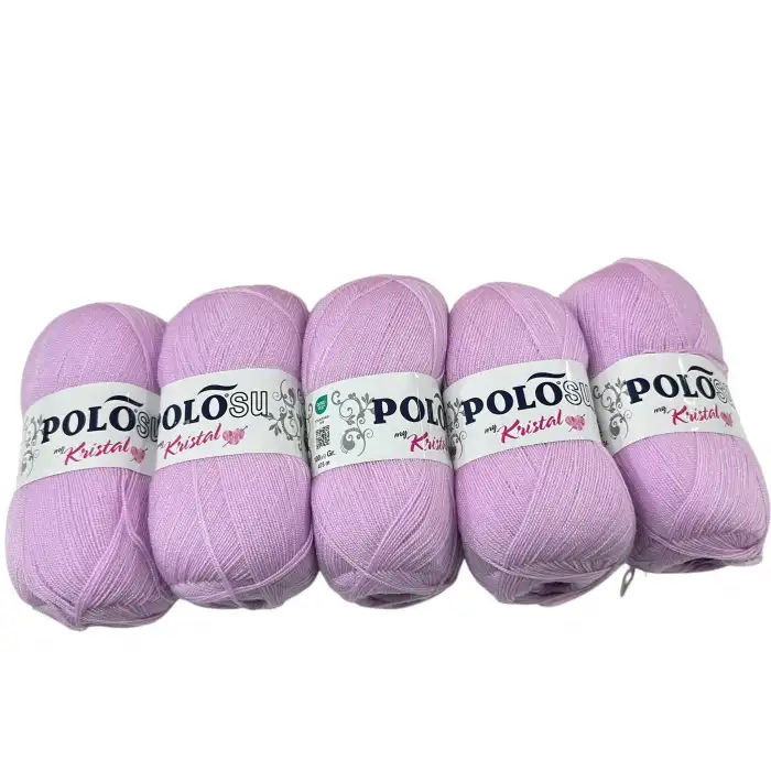 Polosu Kristal Lif İpi 5li Paket(Acik Leylak)-Psk01-20