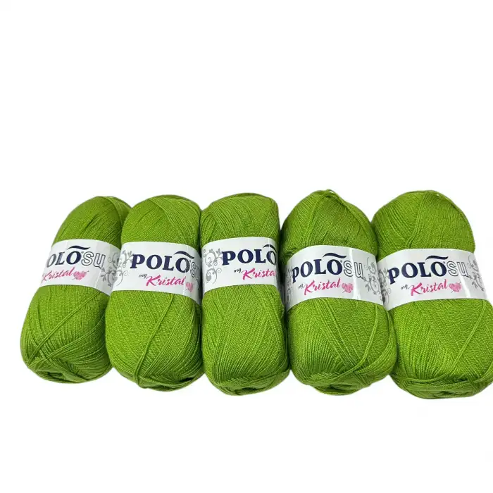 Polosu Kristal Lif İpi 5li PaketFistik Yeşili)-Psk01-23