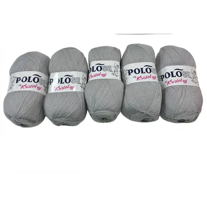 Polosu Kristal Lif İpi 5li Paket(Gri)-Psk01-09