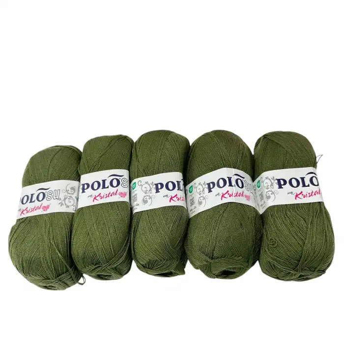 Polosu Kristal Lif İpi 5li Paket(Haki)-Psk01-17