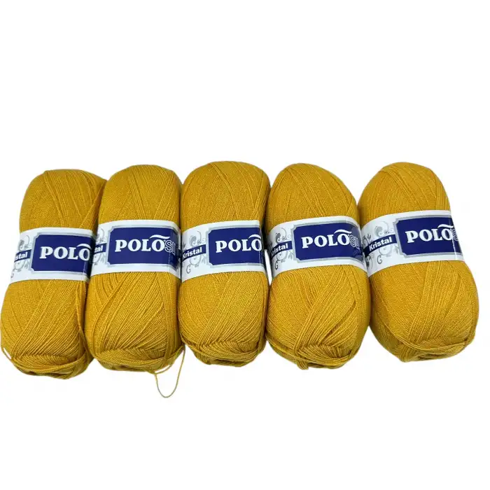 Polosu Kristal Lif İpi 5li Paket(Hardal)-Psk01-02