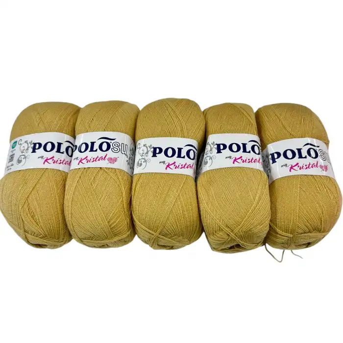 Polosu Kristal Lif İpi 5li Paket(koyu Hardal)-Psk01-22